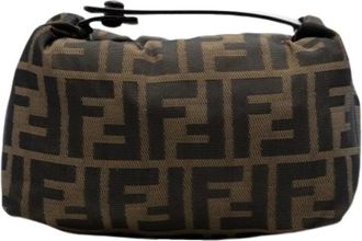 Fendi Pre-owned Mini Bags, female, Brown, Size: ONE SIZE Pre-owned Canvas Mini Bag
