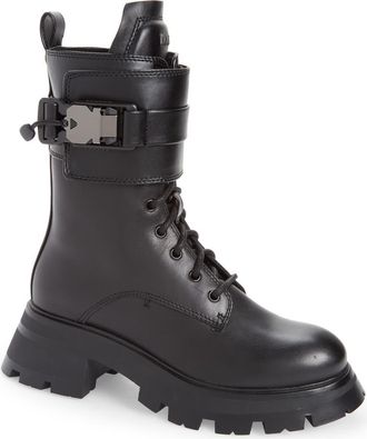 DKNY Sava Combat Boot in Black at Nordstrom Rack, Size 5.5
