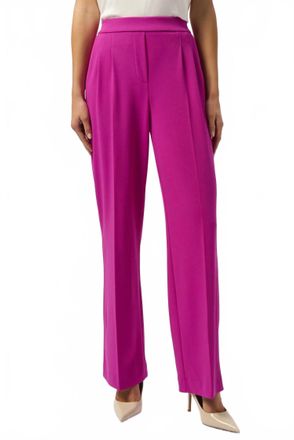 Joseph Ribkoff Pleated Pull On Wide Leg Trouser Pants In Cosmos