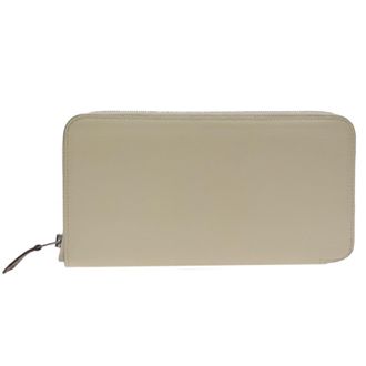 Herm&egrave;s White Epsom Leather Long Wallet (Bi-Fold) (Pre-Owned)