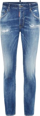 Dsquared2 distressed tapered-leg trousers - Blue
