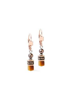Coeur de Lion Princess Earth Glow Rose Gold Earrings in Brown at Nordstrom