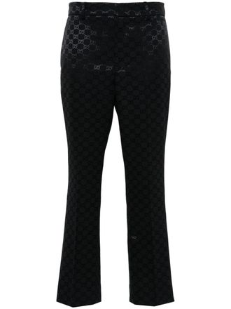 Gucci Broek met GG-jacquard - Blauw
