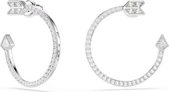 Swarovski Idyllia Hoop Oorbellen - Dames - Accessoires - Grijs - Maat: ONE Size