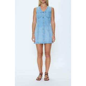 Pistola Denim Carmel Denim Button-Up Minidress in Serendipity at Nordstrom, Size X-Large