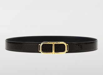 Tom Ford Cintura Stadium T Tom Ford in pelle a grana naturale