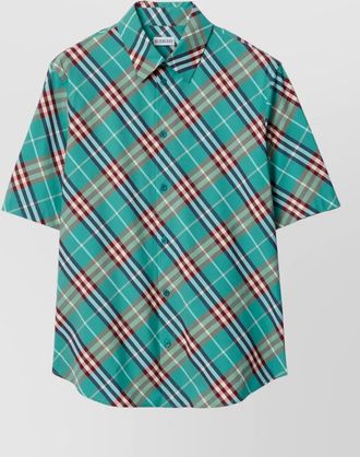 Burberry checked short-sleeve shirt