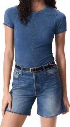 Rag & Bone Miramar Jersey Baby Tee In Cosmos