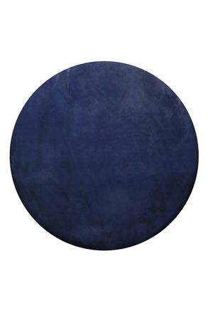 Homie Living Alfombra efecto piel de conejo azul para sal&oacute;n, dormitorio 100 rd