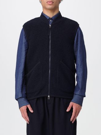 Universal Works Wool Waistcoat with Bomber Collar and Patch Pockets