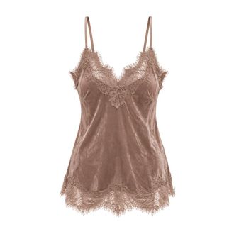 Gold Hawk Canotta in velluto - - Tops - Donna - Marrone - L