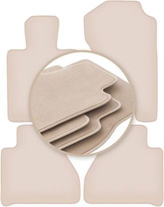 OEM Alfombrillas Premium Beige Para: Mercedes X-classe W470 Pickup 2017