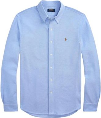 Polo Ralph Lauren Overhemden, Heren, Blauw, XS, Katoen, Polo Stijl Katoenen Shirt
