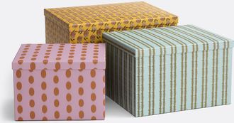 La Redoute Interieurs Set van 3 nestdozen met deksels, Asti