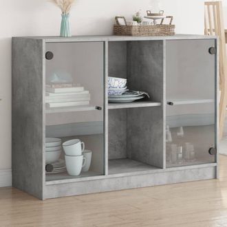 Berkfield Home Sideboard Concrete Grey 102x37x75.5 cm Engineered Wood