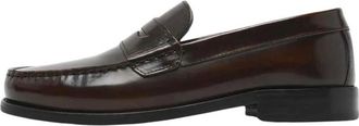 Garment Project Miles Penny Loafer - Heren - Loafers - Bruin - 41 EU - Leer - Schoenen