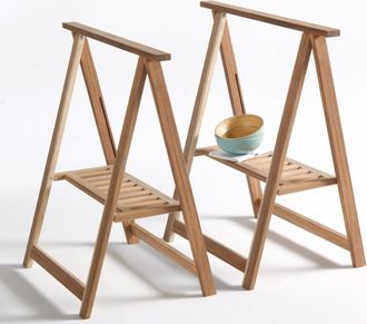 La Redoute Interieurs Set van 2 schragen in acacia, Julma