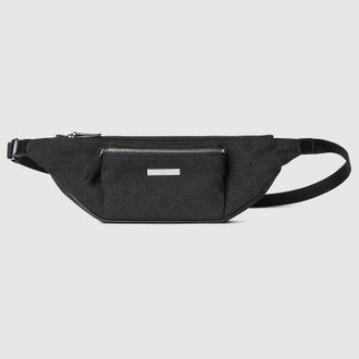 Gucci Tag Small Belt Bag, Black, Nylon