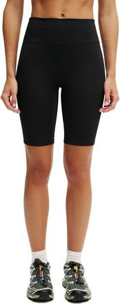 Cotton On Womens Active Bondi Everyday Mid Length Bike Short in Black at Nordstrom, Size X-Small