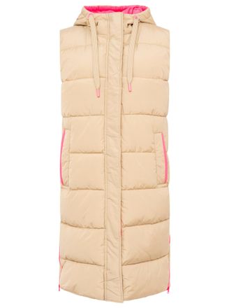 Zwillingsherz Steppweste »Smile« Smile-Steppung hinten, Zippern seitlich, Kapuze, Kordelzug