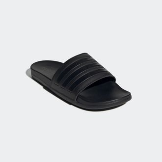 adidas Badesandale ADIDAS SPORTSWEAR COMFORT ADILETTE, Gr. 40,5, schwarz (core schwarz, core schwarz, core schwarz), Synthetik, Schuhe Badesandale, Badelatsc