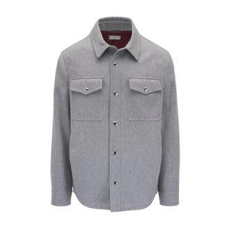 Brunello Cucinelli Silk & Nylon Jacket - male - Brunello Cucinelli - Light Jackets - Gray - 3XL - Jackets