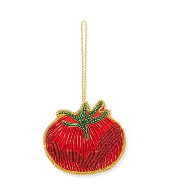 Matr Boomie Larissa Plush Tomato Beaded Fabric Ornament - Embroidered at Nordstrom