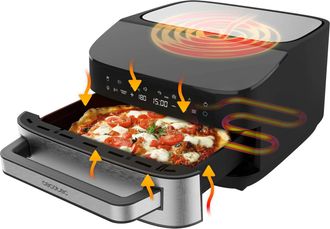 Cecotec Cecotec Horno El&eacute;ctrico Para Pizza De 7l Pizza&fry 7000. 2200w, Pizzas De 13 Pulgadas, Pantalla T&aacute;ctil, 8 Programas