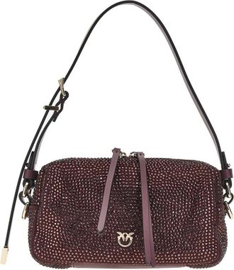 Pinko Mini borsa a tracolla Full Strass - - Bags - Donna - Rosso - ONE SIZE