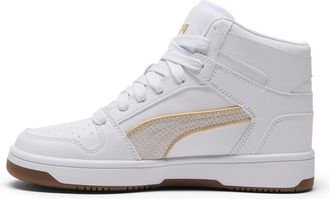Puma Womens Rebound Layup Mid Shoes Sneaker, White-gold Ah25, 3.5 UK