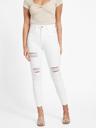 Guess Simmone High-Rise Destroyed Skinny Jeans