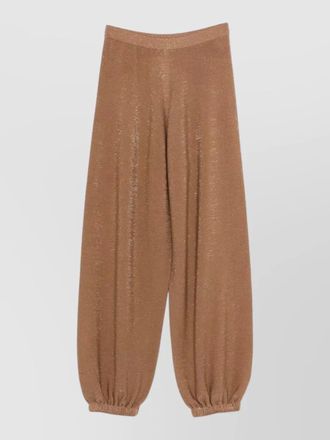 Fabiana Filippi wool cotton trousers elasticated cuffs waistband