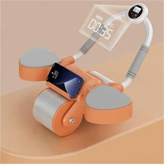 Trade Shop Trade Shop - Rueda Para Abdominales Con Rodillo Para Ejercicios Con Temporizador De Temporizador De Soporte De Codo