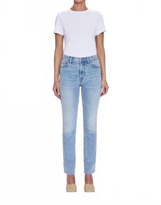 Pistola Denim Bri High Rise Slim Straight Jeans In Sequel
