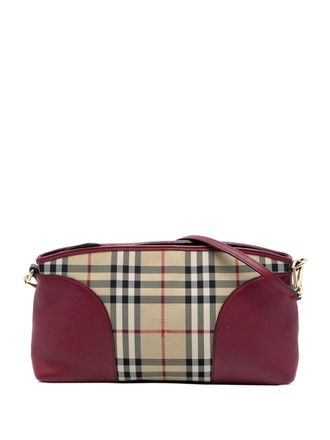 Burberry 2000-2017 Haymarket Check Coated Canvas Chichester crossbody bag - Brown