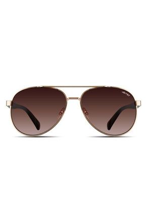 Velvet Eyewear Bonnie Sunglasses in Gold Brown at Nordstrom