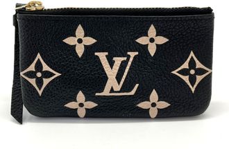 Louis Vuitton Beige Black Monogram Noir Monogram Empreinte Pouch (Pre-Owned)