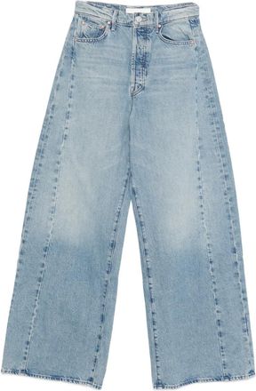 Mother Katoenen jeans met vlakken - Blauw