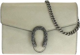 Gucci Pre-owned Lederen Mini Tas - Dames - Vintage Mini Tas - Wit - ONE Size - Leer - Vintage