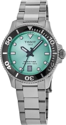 Tissot Seastar 1000 Quartz 36mm Turquoise Dial Stainless Steel Womens Watch T120.210.11.091.00