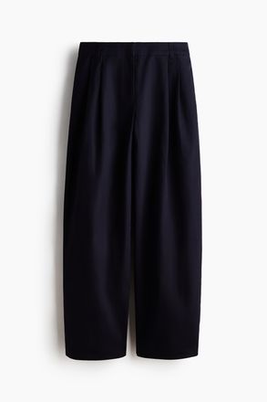 H&M Elegante Baumwollhose - Marineblau