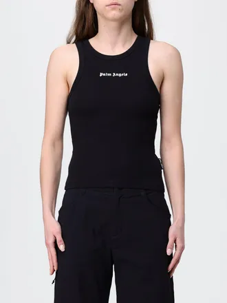 Palm Angels Top in misto cotone con logo
