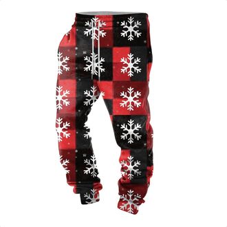 Generic Christmas Mens Tracksuit Bottoms Mens Jogger Gym Sweatpants Pants Loose Fit Workout Jogging Trousers Elasticated Waisted Running Trousers Tracksuit Jo
