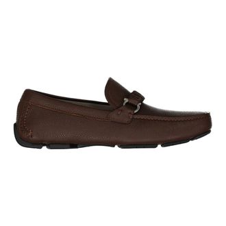 Ferragamo Loafers, male, Brown, Size: 7 US Stuart Leather Loafers