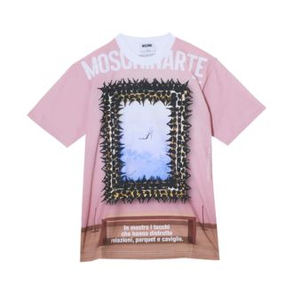 Moschino T-Shirts, female, Multicolor, Size: XS T-Shirt Tacchi