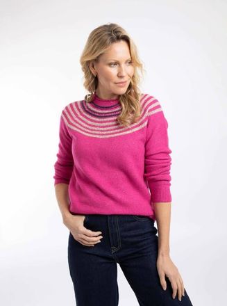 Weird Fish Sinatra Patterned Knit Sweater in Gerbera at Nordstrom, Size 12