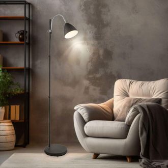 Globo Lighting Lampada da terra antracite faretto spot faretto mobile soggiorno illuminazione stand lampada regolabile in altezza