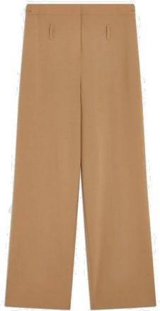 Semicouture Broeken, Dames, Beige, XS, Wol, Lolita Broek