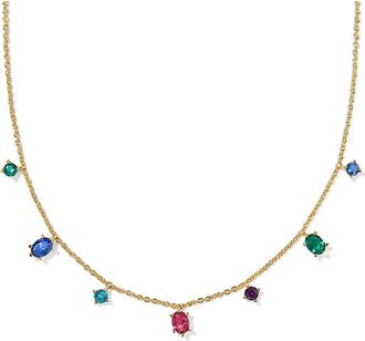 Kendra Scott Cailin Delicate Strand Necklace in Gold Multi Mix at Nordstrom