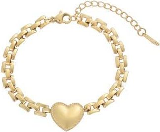 Adornia Heart Pendant Bracelet in Gold at Nordstrom Rack